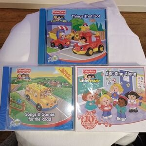 Fisher-Price Little People Music CD Set - Blue and Red